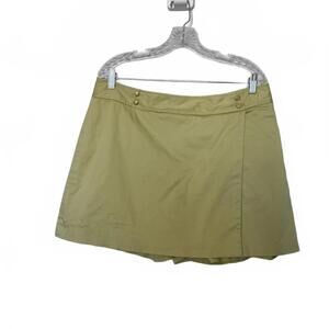 Ann Taylor Light Green‎ Skirt Skort with Button Details
